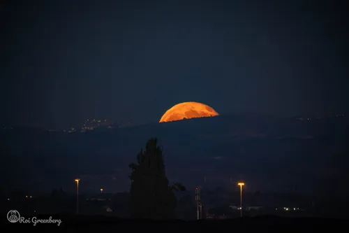 זריחת ירח מעל קו הרקיע